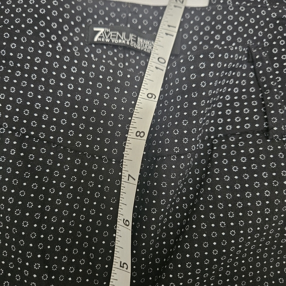 7th Avenue Black And White All Over Pattern Slacks! - Picture 7 of 8